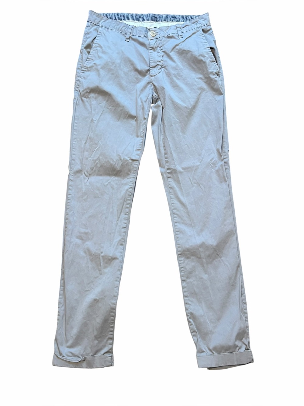 Men's Light Beige Casual Chino Pants. Size 30.
